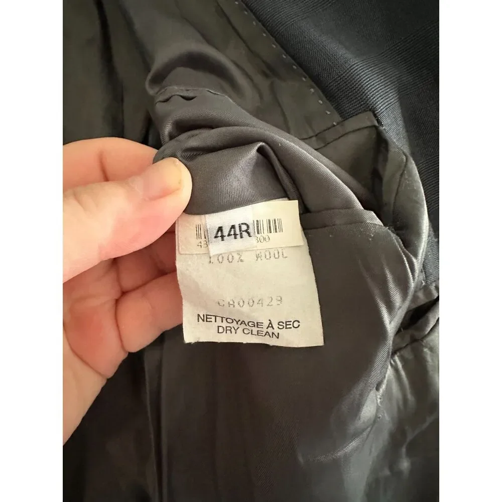 Peter Millar Men’s Gray 100% Wool Blazer Sport Coat 44R Made in Canada